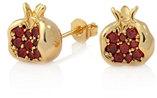GLORIS Square Hoop Earrings Golden with Resin Jewellery Inserts Women's Hoop Earrings Folding Hoop Earrings Golden Folding Hoop Earrings with Resin, one, Zinc, Cubic Zirconia