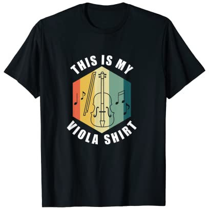 Bratsche Spieler Musik Noten Musiker Bratschist T-Shirt