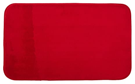 Gözze - Premium Rutschfester Badteppich, RIO, 100% Microfaser, 70 x 120 cm - Rot