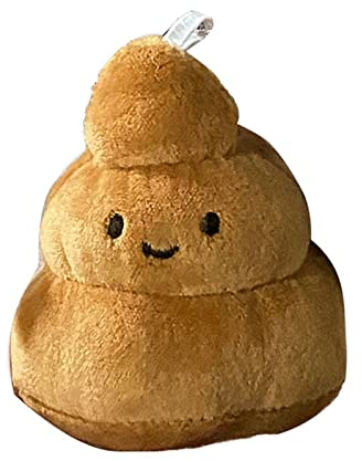 Keenso Ciondolo per Bambola di Peluche Cacca Emozione Divertente Simpatico Peluche di Cacca Farcito Decorativo per Magnete da Frigorifero