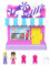 Polly Pocket Pollyville Sweet Store Dolls and Playset, Mini Toys with 2 Micro Dolls and 3 Accessories, HNB03