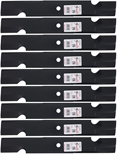 Rotary 3404 9 Replacement Mower Blades for Lesco Snapper Toro Windsor 18” Length 2-1/2” Width .2040” Thickness 5/8” Center Hole Fits 52in. Deck