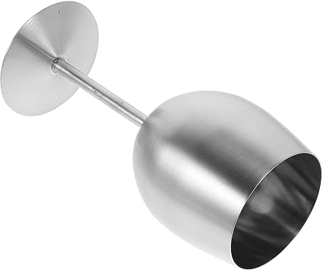 LIFKOME Edelstahlkelch 330ml Silber für Brandy und Cocktails