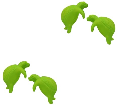 Alipis 4 Pièces Infuseur à Thé En Vrac Infuseur à Thé En Silicone Tamis à Thé Maille Fine Boule à Thé En Silicone Outil Étaleur De Crêpe Lâche Tortue Résistance Aux Hautes Températures