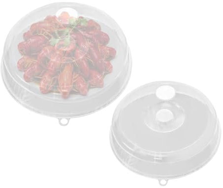 Cubierta para platos de microondas,Cubierta para alimentos para microondas,Tapa transparente para plato de microondas con rejillas de ventilación | Tapa Transparente, Antisalpicaduras Con Ventilacione