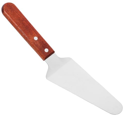 Amosfun Pelle à Gâteau Spatule Barbecues Crêpe Cuisson Serveur De Coupe-tranche à Gâteau Fromage Triangulaire Serveur Coupe- Croûte à Poêle Pelle à Flipper Gril En Bois