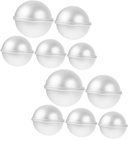 CONGARTENO 5paare Halbrunde Kuchenbackformen Multifunktionsformen Diy-backformen Kugelformen Bastelformen Backzubehör Diy-formen Für Dekorative Badekugeln Backzubehör