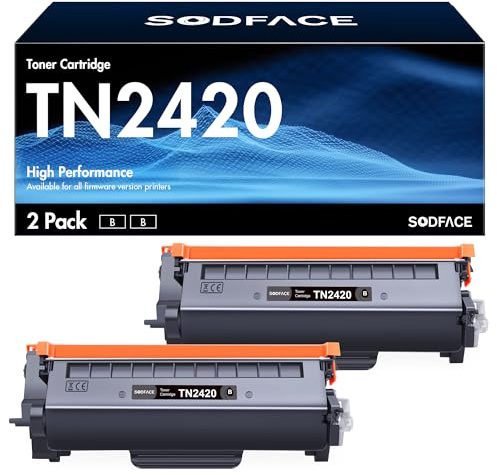 SODFACE TN2420 TN2410 Toner Kompatibel für Brother TN2420 TN2410 für Toner Brother MFC L2710DW MFC-L2710DW MFC-L2710DN HL-L2350DW DCP-L2530DW HL-L2375DW MFC-L2750DW MFC-L2730DW Drucker
