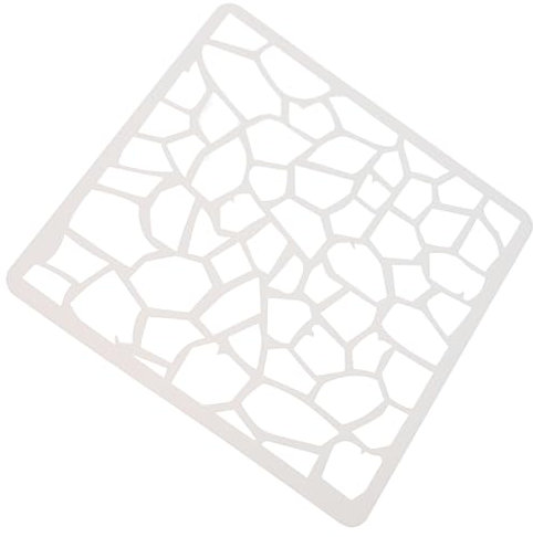 DIYEAH Plantilla De Estarcido Reutilizable Geométrica Pet Plantilla Para Pintar Paredes y Manualidades Para Estudiantes y Profesionales 1 Unidad Uso Creativo y Artístico