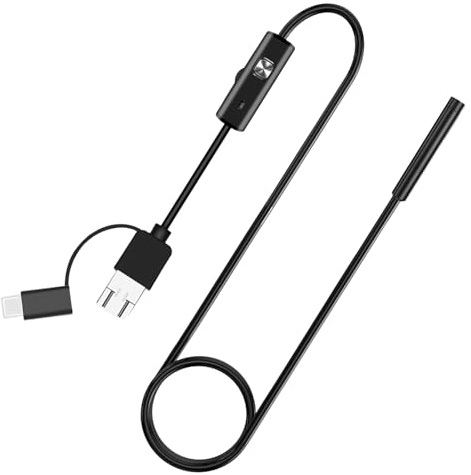 Endoskopboorscope -Kamera mit Leichter, Endoskopkamera mit Licht - Endoskopio Automotriz | IP67 wasserdichtes USB -Bereichskabel für Automobile Reparatur Wandrohr -Abflussreinigungsbaustellen