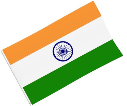 Milisten Drapeau Indien Pour Jardin Et Cour Drapeau National Extérieur Bannière De Décoration Pour Balcon Et Cérémonie