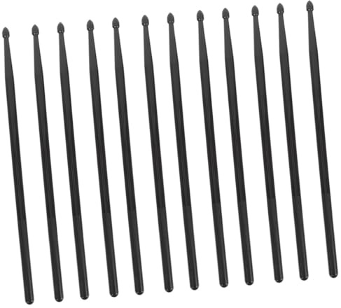 Milisten 6paare Nylon-drumsticks für Trommeln Schlagzeug-schlägel Leicht und Robust für Marching Bands und Akustik-drumsets Praktisches Schlagzeugzubehör