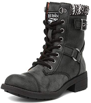 Rocket Dog Womens/Ladies Thunder Biker Boots (6 UK) (Black)