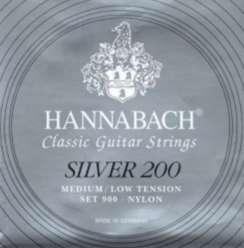 CUERDAS GUITARRA CLASICA - Hannabach (900/MLT) Silver 200 (Juego Completo)