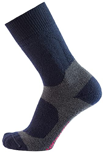 Miribung Calze Trekking Pure Merino - 95% Lana Merino per naturalezza e Comfort - Morbidi, Leggeri, Traspiranti - qualità Alpina Made in Alto Adige (2 Paia) | 381-b-42-43-2x
