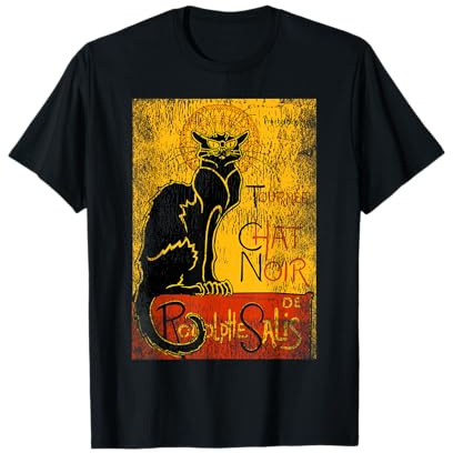 Vintage Tour du Chat Noir Design pour Halloween T-Shirt