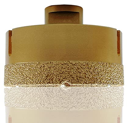 Diamond Drill Bit, M14 Hole Saw Hollow Core Drill Bits For Dry Drilling Tile Porcelain Marble Ceramic Granite Gold 95mm