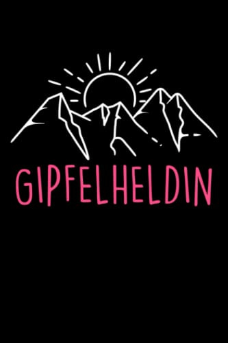 Notizbuch A5 kariert mit Softcover Design: Gipfelhelden Mountain Girl Bergfan Wanderer Berge Frauen: 120 karierte DIN A5 Seiten