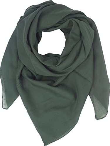 fashionchimp BASIC-Baumwolltuch in Uni-Farben, Unisex-Halstuch aus 100% Baumwolle, quadratisch, Damen und Herren