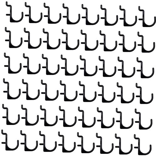 Mobestech 50 Pezzi Gancio Portaoggetti Assortimento Di Ganci Per Pegboard j Portautensili Per Pannelli Forati Gancio Da Officina Ganci Parete a Piolo Ufficio Plastica Titolare Conservazione