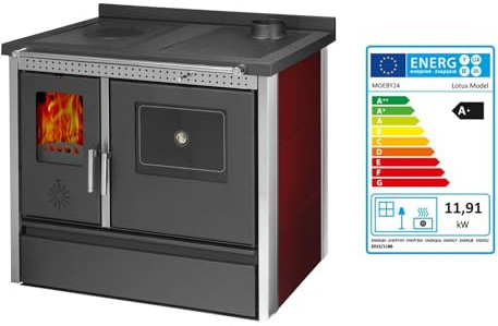 Küchenofen Holzherd Kaminofen Herd Gusseisen 11,91KW BimSchV2 EEK A+ 150mm
