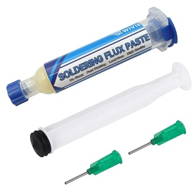 Lötpastenflussmittel, bleifreies No-Clean-Lötpastenflussmittel für die Reparatur von SMD/PCB/IC/BGA, geliefert von WIVIE (1 Packung)