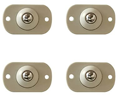 Lenkrollen-Set, Grad Universalrad, klebrig, geräuscharm, Aufbewahrungsbox, Edelstahl-Riemenscheibe/Kunststoff-Riemenscheibe, robuste Rollen (Farbe: Silber)