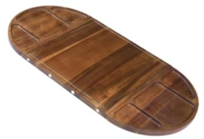 Fenteer Planche de Service en Bois, Plateau en Bois, Planche Extra Large, pour Griller de Lors d'une fête
