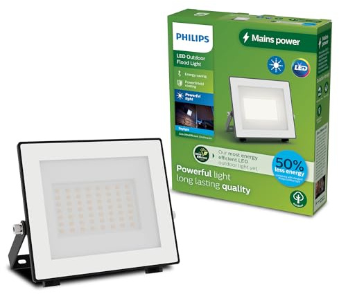 Philips Lois Foco de Exterior Ultra eficiente con sensor de movimiento, 14 W, 5000 K, Antracita
