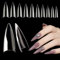 LUFFLOK Capsules Ongles Amande, 500 Pièces Demi Capsules Ongles, Set de Capsules Americaine Ongles Gel Acrylique Souple, Faux Ongles pour les studios de manucure & Home Nail Art, 10 Tailles