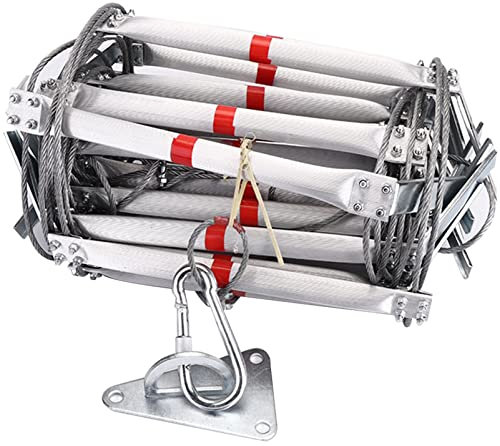 Portable 16FT Rescue Rope Ladder - Emergency Escape & Fire Safety Ladder for Indoor Play, Tree House, Climbing, Easy to Deploy, 5M Durable Design for Quick Response