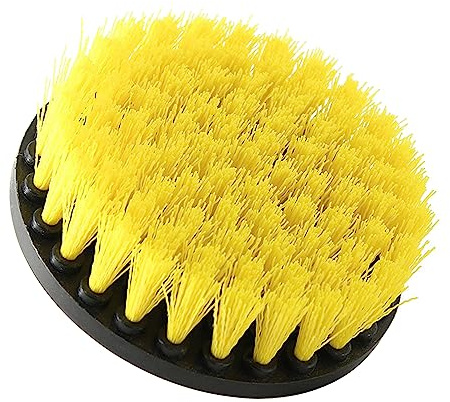 YUOIUX Tool Brush Drill Brushes Soft Drill Brush Attachment for Carpet Leathers Upholstery Drill Soft Brush Replacement