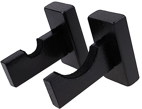 PartyKindom 2pair Baseball Bat Wall Mount Holder Design Protective Felt Liner for Display Rack for Garage Sports