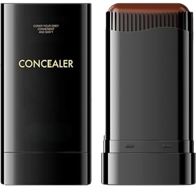 Hair Dye Brush for Root Touch Up - Instant, Fast-Acting Coverage - Portable and Convenient Comb with Waterproof, Sweat-Proof Formula Temporary Color for Men Women (3#Coffee)