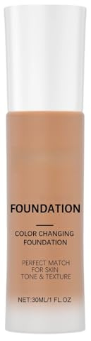Base De Maquillaje Con Cambio De Color Cosméticos Hidratantes | Base Líquida y Corrector para Rostro para Mujeres, Diario, Trabajo, Eventos, Fotos, Viajes, Compras, Hogar