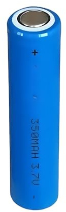 3.7 V 350 mAh AAA Batteria Al Litio Ricaricabile for La Torcia Elettrica Spazzolino Da Denti Elettrico Rasoio Spremiagrumi Altoparlante Tastiera Mouse Giocattolo(Flat top x2)