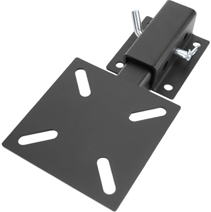 Fydun Placa de Montaje de Cabrestante Universal, Soporte de Cabrestante de Enganche de Remolque Resistente para Receptor de 2 Pulgadas con Placa de Abrazadera Versátil para