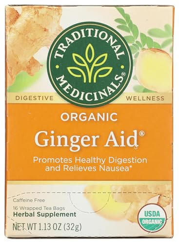 Traditional Medicinals Organic Ginger Aid Tea, 16 Tea Bags
