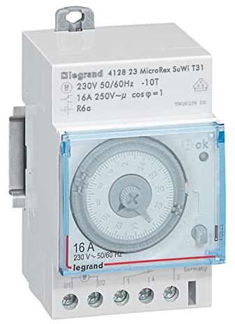 Legrand - Horloge automatique à cadran analogique - programme journalier - 3 modules