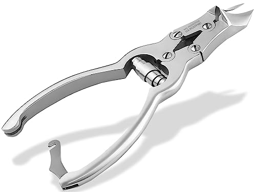 Profi Fußpflege Kopfschneider-Nagelzange mit Doppelter Übersetzung 4-Fach Verschraubt