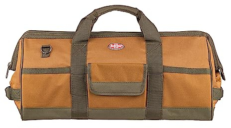 Bucket Boss 60024 Tool Bag,Longboy,16 Pocket,24X10X10,Brown