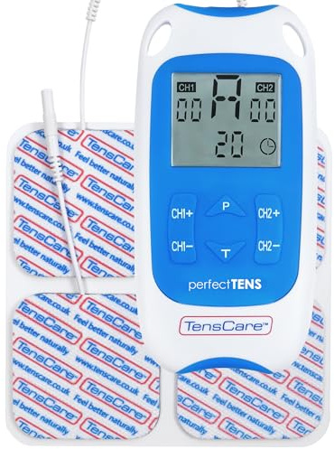 TensCare Perfect Tens - Dispositivo Antidolorifico, Clinicamente Testato - Sollievo da Dolori Articolari, Cervicali e Muscolari. facile da usare a casa e in viaggio