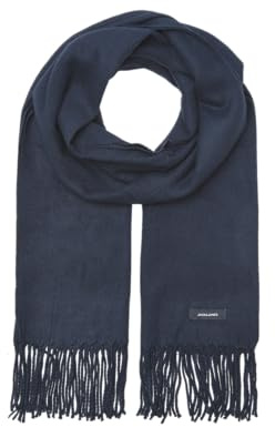JACK & JONES Herren Jacsolid Woven Scarf Noos Schal, marine, Einheitsgröße