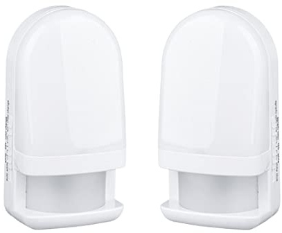 Trango 2er Set 11-239 LED Sensor Nachtlicht in Weiß mit Automatikfunktion I Betrieb mit 3x AAA Batterie (nicht enthalten) I mit Bewegungssensor I Sicherheitslicht I Orientierungslicht I Einschlafhilfe