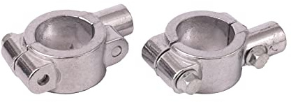 2x Universal 25mm Motorrad Lenkerhalterung Lenkerhalter Befestigungs Klemmen 8mm Spiegel Halter