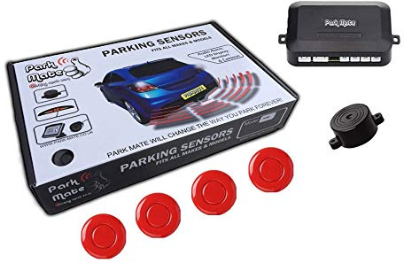 Park Mate PM100 Rear Reverse Parking Sensors Kit Audio Buzzer 4 Ultrasonic Radar Alert System for All Makes and Models Matte Black