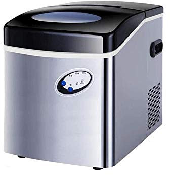 SMSOM Portable Ice Maker Macchina for controsoffitto, cubi di Ghiaccio Pronto in 8 Minuti, Fare 66 libbre di Ghiaccio in 24 Ore con Display a LED Ideale for Feste Bevande Miste