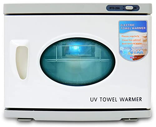 GreenLife Towel Warmer, Towel Heater Cabinet, Towel Warmer Heater Portable Storage high Temperature Thermal for Barber Salon Bathroom Massage Beauty Facial Spa Home Office Gym (23L, White)