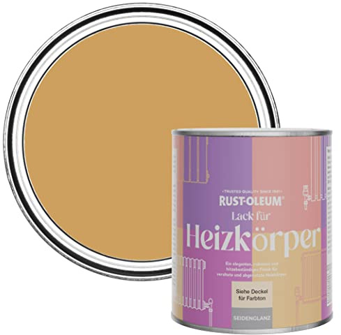 Rust-Oleum Yellow Heat Resistant Radiator Paint in Satin Finish - Dijon 750ml