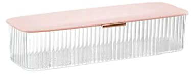 AITIME Aufbewahrungs-Organizer für farbige Kontaktlinsen, Einweg-Kontaktlinsenspender, transparente Kunststoff-Box für alle Marken, Tageslinsen (Pink)